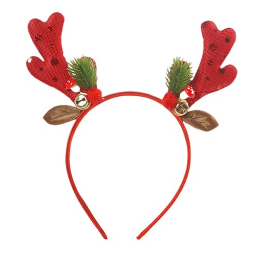 Weihnachts-Holz-Haarband, glitzernde Haarbänder aus Holz | Holz-Haarband mit Glocken für Weihnachten | Modische Weihnachts-Kopfbedeckung, saisonales für Versammlung, Date von GENERIC