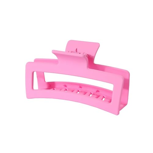 3 Stück schöne und modische große Plumeria-Blume, 13 cm, quadratisch, matt, Haarspange, Kopfschmuck, Haarschmuck für Damen (Rosarot) von GENODA