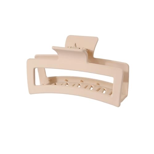 3pcs Schöne und Mode große Größe 8cm Plumerie Blume 13cm quadratisch matt Clip Haarspange Kopfbedeckung Haarschmuck für Frauen (Aprikose) von GENODA
