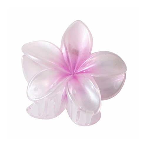 4PCS 8cm Große Größe Perlmutt Süße Farbverlauf Acryl Plumeria Blume Haarnadel Haarnadel Haar Zubehör Für Frauen (Magenta) von GENODA