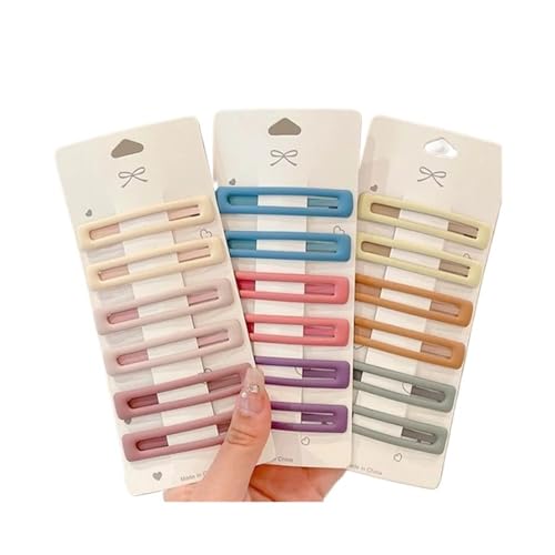 6 Stück Mode Praktische Alleskönner Morandi Farbe BB Haarspangen Seiten Haarclips für Frauen Mädchen Haarschmuck (01) von GENODA