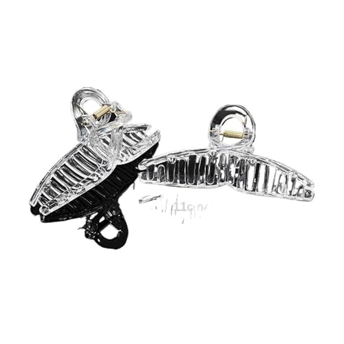Acryl Klare Klaue Transparente Kunststoff Barrettes Blank Haarnadel Basis für DIY Schmuck Machen Mode Mädchen Haar Zubehör (A1) von GENODA