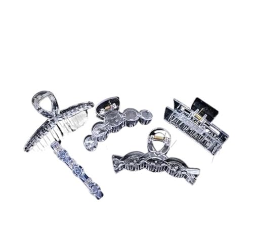 Acryl Transparent Klaue Transparent Kunststoff Haarspangen, leere Haarspange Basis für DIY Schmuck, Mode Haarschmuck Accessoires für Mädchen (A5) von GENODA
