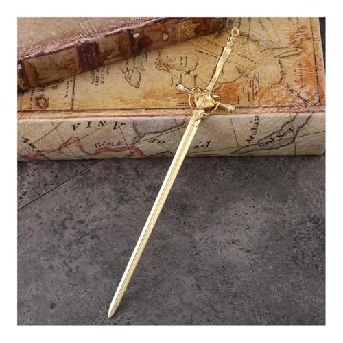 Antike Schwerter, Haarnadel, chinesischer Stil, Lesezeichen, antikes Schwert, Kopfschmuck, Wassertropfen, Haarknotenhalter, Haarschmuck (06) von GENODA