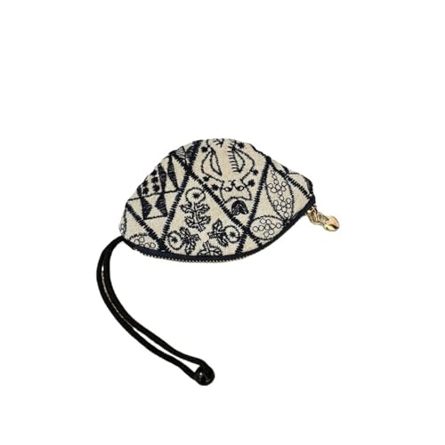 Mini-Münzgeldbörse, Baumwollbeutel, Schlüsselanhänger, Anhänger, Reißverschluss, kleine Autoschlüsseltasche, 05, Einheitsgröße von GENODA