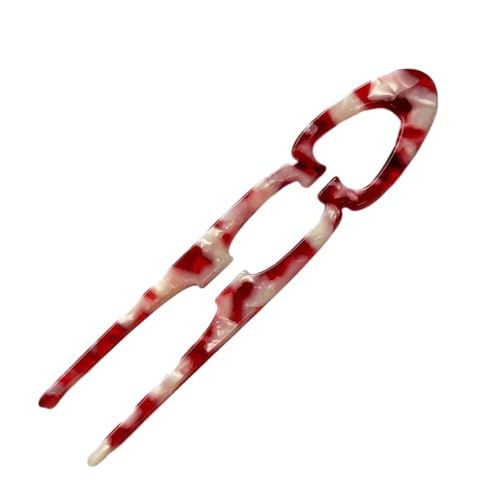 Süße Acetate Haarteil U-Form Muster Brötchen Haarspange Haarspange Kopf Haarspange Für Frau, Mädchen (10) von GENODA