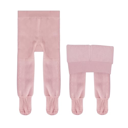 GENTABY Mädchen Dicke Strumpfhosen Baumwolle Reich an Kleinkind Mädchen Rosa Thermische Strumpfhosen Baby Mädchen Schwarz Winter Warme Strumpfhose für 2-4 Jahre von GENTABY