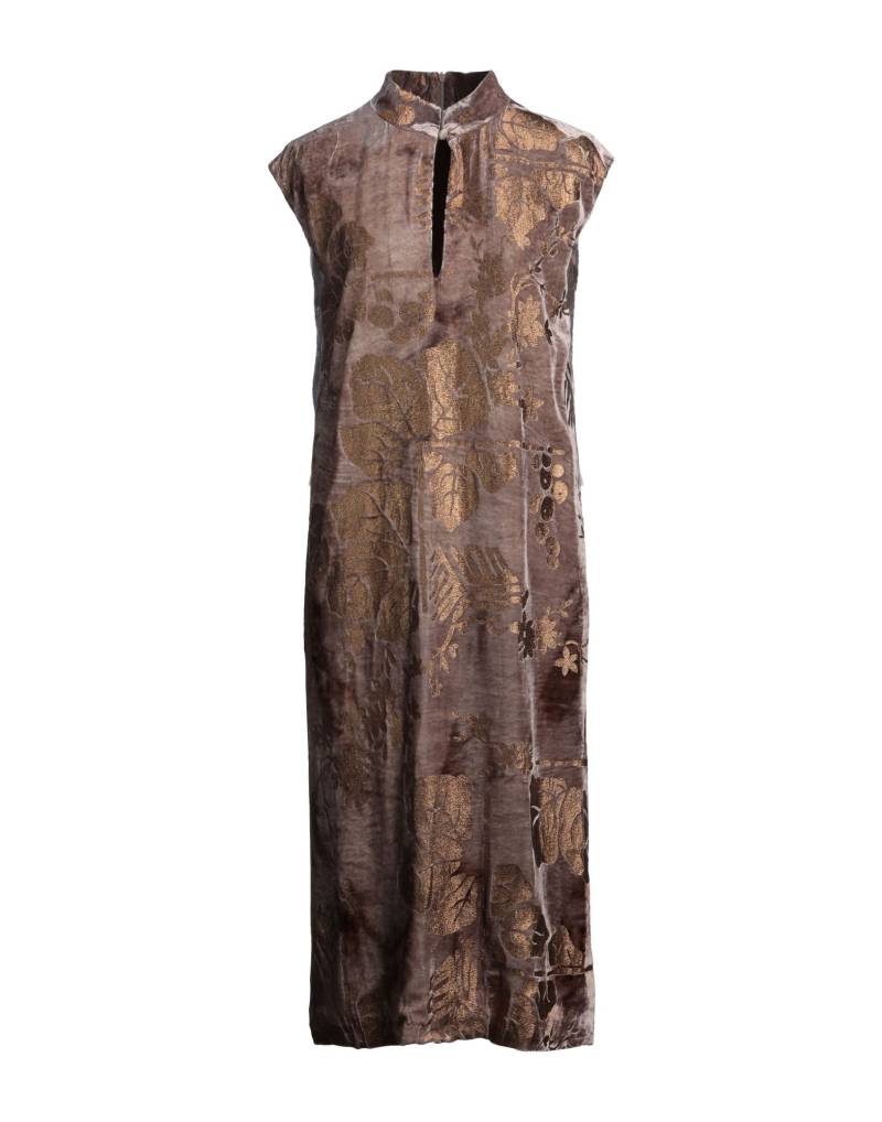 GENTRYPORTOFINO Midi-kleid Damen Hellbraun von GENTRYPORTOFINO