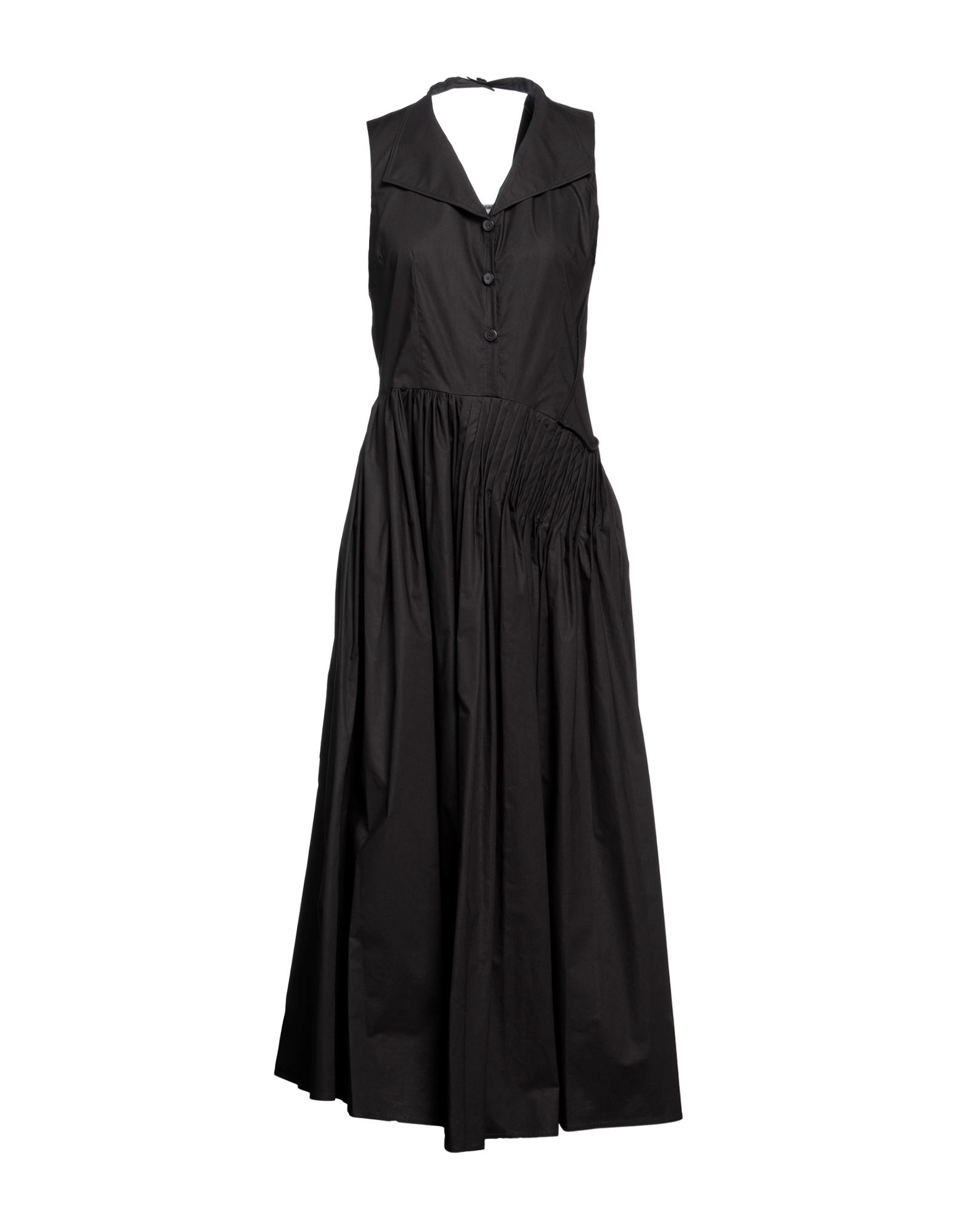 GENTRYPORTOFINO Midi-kleid Damen Schwarz von GENTRYPORTOFINO