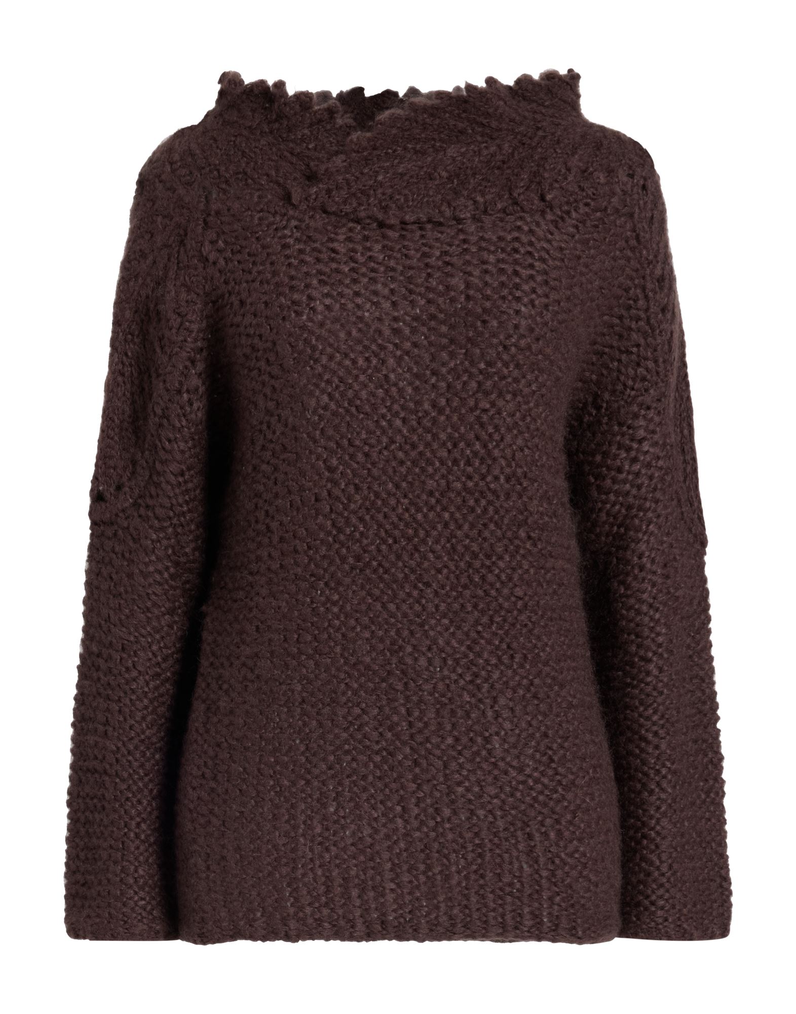GENTRYPORTOFINO Pullover Damen Dunkelbraun von GENTRYPORTOFINO