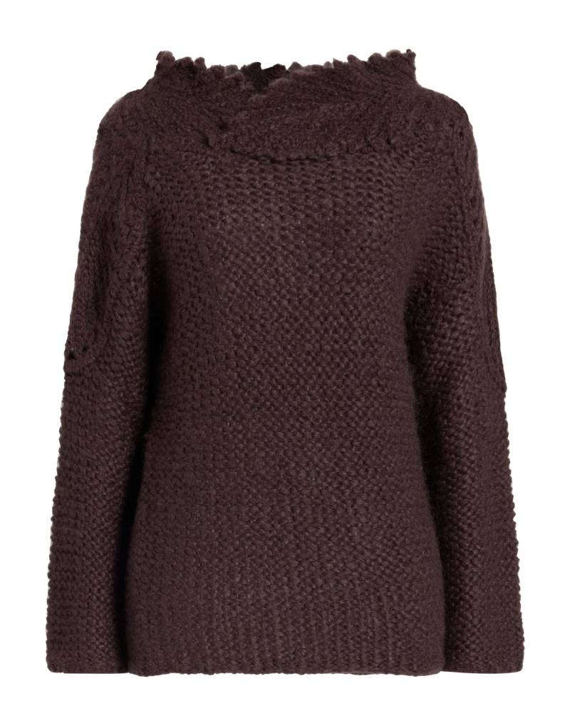 GENTRYPORTOFINO Pullover Damen Dunkelbraun von GENTRYPORTOFINO