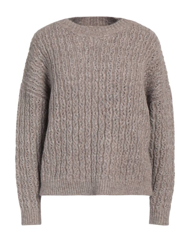 GENTRYPORTOFINO Pullover Damen Maulwurfsgrau von GENTRYPORTOFINO