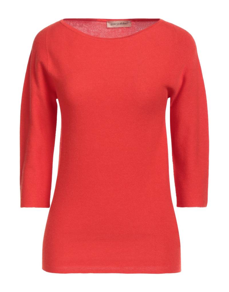 GENTRYPORTOFINO Pullover Damen Tomatenrot von GENTRYPORTOFINO