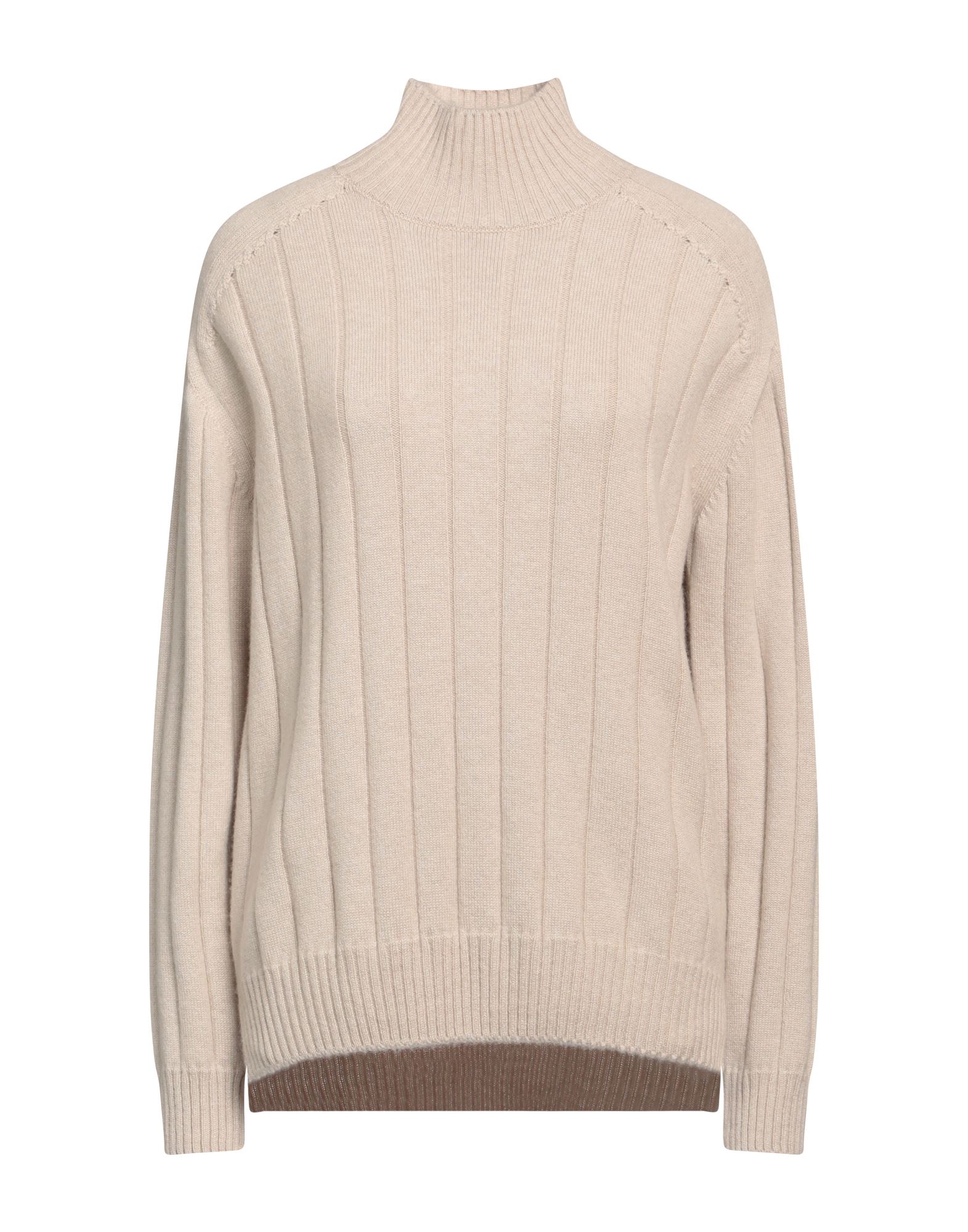 GENTRYPORTOFINO Rollkragenpullover Damen Beige von GENTRYPORTOFINO