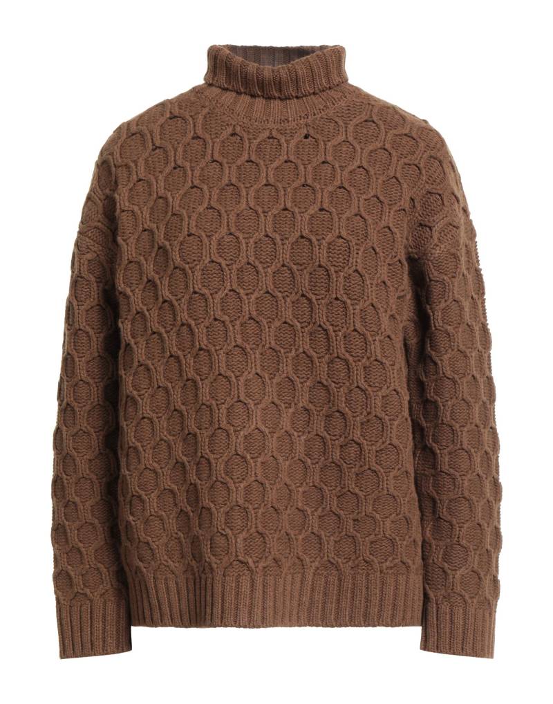 GENTRYPORTOFINO Rollkragenpullover Damen Braun von GENTRYPORTOFINO