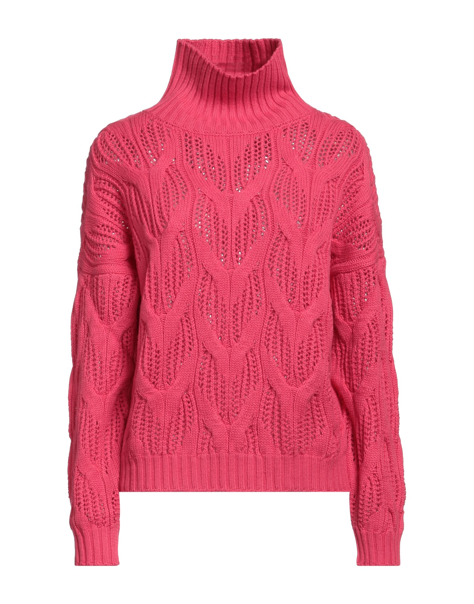 GENTRYPORTOFINO Rollkragenpullover Damen Magenta von GENTRYPORTOFINO