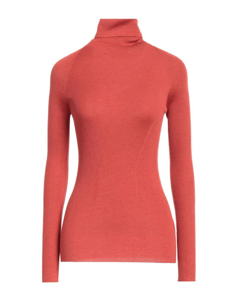 GENTRYPORTOFINO Rollkragenpullover Damen Rostrot von GENTRYPORTOFINO
