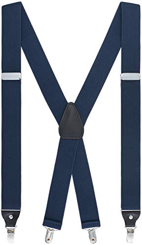 GENTS ONLY Herren Hosenträger X-Form 01745 (Einheitsgröße, 02 Blau) von GENTS ONLY