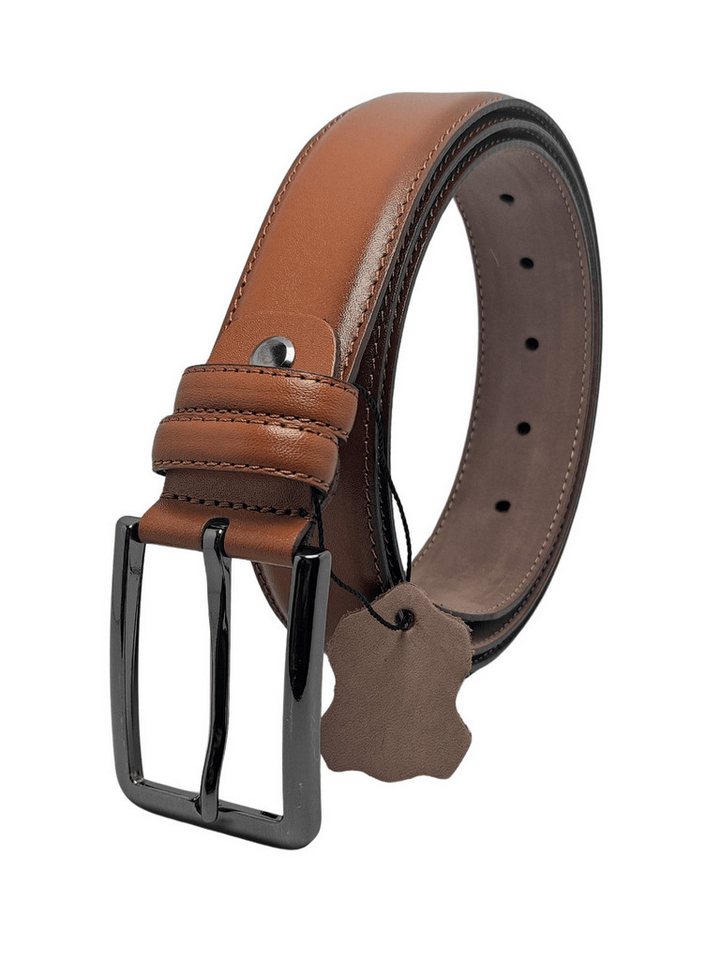 GENUINE LEATHER COMPANY EDS Ledergürtel Echtleder Gürtel Herren 3.4 cm Breite,Klassisch 6 verschiedenen Längen von GENUINE LEATHER COMPANY EDS