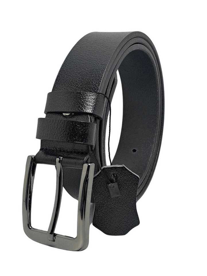 GENUINE LEATHER COMPANY EDS Ledergürtel Eleganter Herren Gürtel, 100% Leder, rostfrei Schnalle von GENUINE LEATHER COMPANY EDS