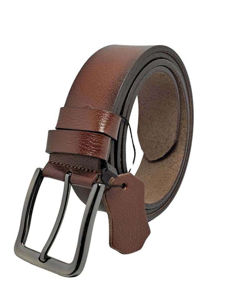 GENUINE LEATHER COMPANY EDS Ledergürtel Eleganter Herren Gürtel, 100% Leder, rostfrei Schnalle von GENUINE LEATHER COMPANY EDS