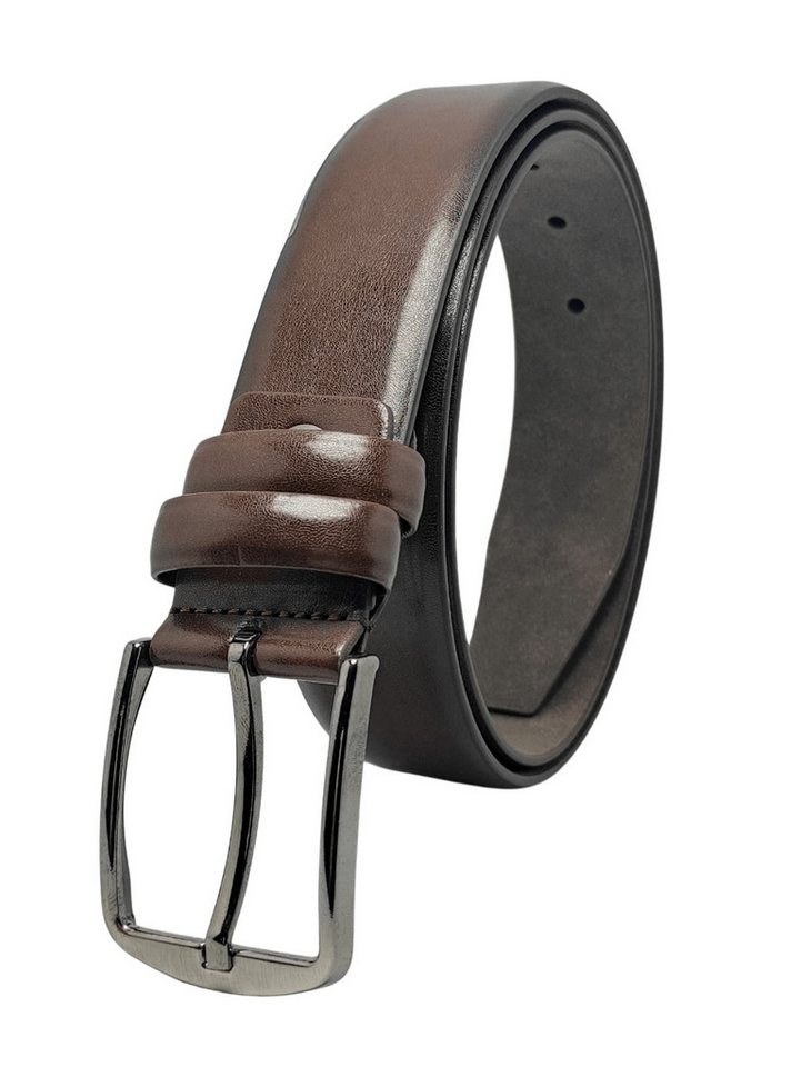 GENUINE LEATHER COMPANY EDS Ledergürtel Kunstleder Gürtel Herren 3.4cm Breite,Klassisch 6 verschiedenen Längen von GENUINE LEATHER COMPANY EDS