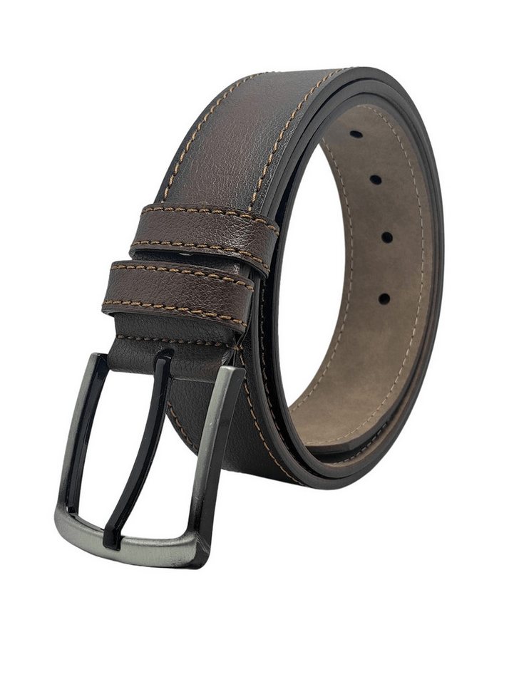 GENUINE LEATHER COMPANY EDS Ledergürtel Kunstleder Gürtel Herren 3.8 cm Sportlich, in 6 Größen erhältlich von GENUINE LEATHER COMPANY EDS