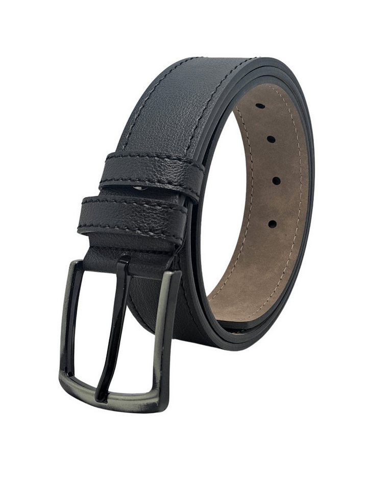 GENUINE LEATHER COMPANY EDS Ledergürtel Kunstleder Gürtel Herren 3.8 cm Sportlich, in 6 Größen erhältlich von GENUINE LEATHER COMPANY EDS