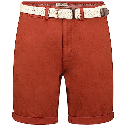 GEO NORWAY / Geographical Norway Beach Men - Shorts / Bermuda Chino Herren - Caprihose aus Baumwolle Jungen / Herren Kleidung für den Sommer - Shorts und Bermudas, bordeaux, XL von GEO NORWAY