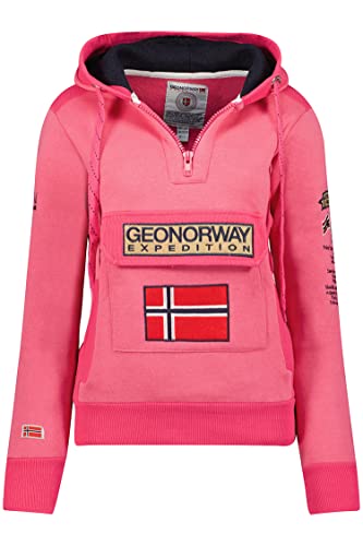 GEO NORWAY Damen Kapuzenpullover Gymclass Lady Pink L von GEO NORWAY