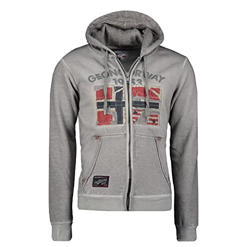 GEO NORWAY GOTZ Men - Sweatshirt Mit Kapuze Und Reißverschluss - Herren Logo Sweatshirts - Langarm Warmes Kapuzen Sweatshirt - Casual Sport Sweatshirt GEMISCHT GRAU - M GEO NORWAY GOTZ Men - Sweatshirt Mit Kapuze Und Reißverschluss - Herren Logo Sweatshirts - Langarm Warmes Kapuzen Sweatshirt - Casual Sport Sweatshirt GEMISCHT GRAU - M von GEO NORWAY