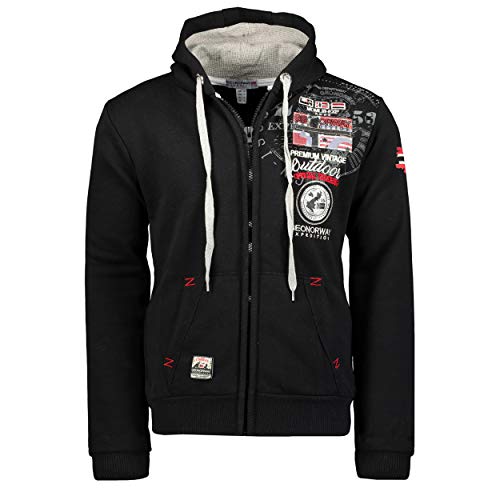 GEO NORWAY Gotham Men - Sweatshirt Mit Kapuze Und Reißverschluss - Herren Logo Sweatshirts - Langarm Warmes Kapuzen Sweatshirt - Casual Sport Sweatshirt SCHWARZ L GEO NORWAY Gotham Men - Sweatshirt Mit Kapuze Und Reißverschluss - Herren Logo Sweatshirts - Langarm Warmes Kapuzen Sweatshirt - Casual Sport Sweatshirt SCHWARZ L von GEO NORWAY