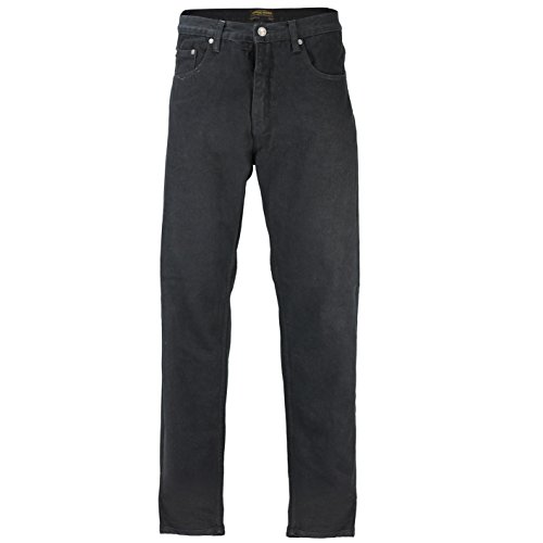 Mens Georgio Peviani Comfort Fit Jeans Vintage 5 Pocket Regular Denim Trousers – 5 Colours [Black,Waist 36", Inside Leg 33" L] von GEORGIO PEVIANI