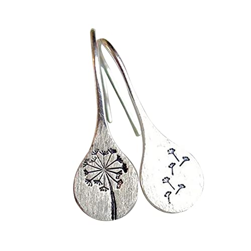 GEQIAN Ohrringe aus 925er-Sterlingsilber, von der Natur inspirierte Löwenzahn-Ohrringe – einfache geometrische silberfarbene Haken-Ohrhänger für Damen GEQIAN Ohrringe aus 925er-Sterlingsilber, von der Natur inspirierte Löwenzahn-Ohrringe – einfache geometrische silberfarbene Haken-Ohrhänger für Damen von GEQIAN