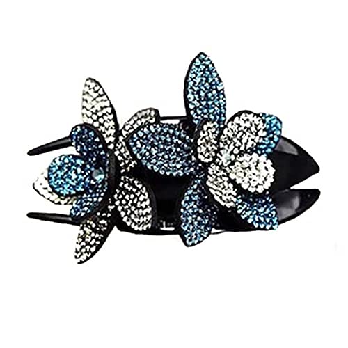 GEQIAN Rutschfester Kamm mit Strasssteinen, doppelte Blumen-Haarspange – Frauen Haarspange Schwalbenschwanz-Clip, rutschfeste Kamm, Kopfschmuck mit Strasssteinen, Blumen-Haarspangen, 2/6 Stück GEQIAN Rutschfester Kamm mit Strasssteinen, doppelte Blumen-Haarspange – Frauen Haarspange Schwalbenschwanz-Clip, rutschfeste Kamm, Kopfschmuck mit Strasssteinen, Blumen-Haarspangen, 2/6 Stück von GEQIAN