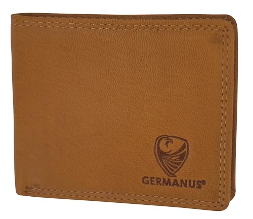 GERMANUS Geldbörse aus Leder, Modell Max (Helles Braun) von GERMANUS