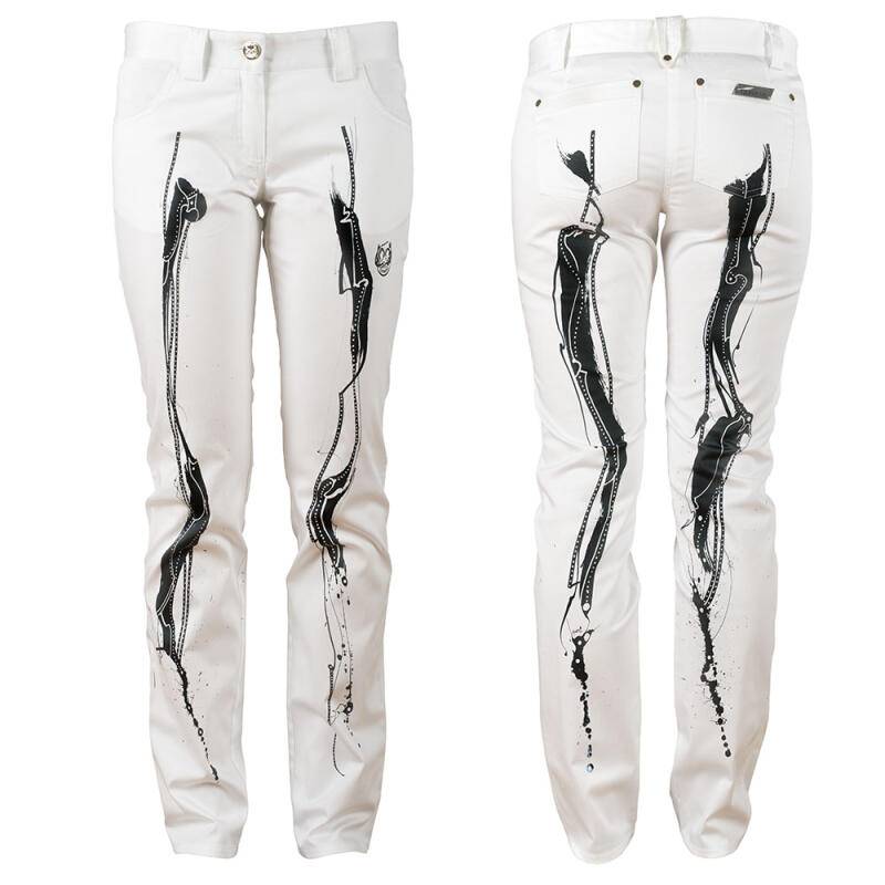 BEARDSLEY - Weiß schwarze Damenhose - GERMENS BEARDSLEY - Weiß schwarze Damenhose - GERMENS von GERMENS DE