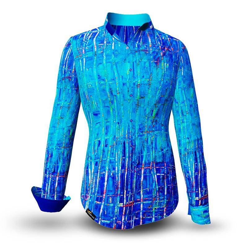 BLUENET - Blaue Baumwollbluse - GERMENS BLUENET - Blaue Baumwollbluse - GERMENS von GERMENS DE