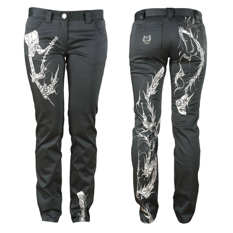 DRACHENTÖTER - Schwarz weiße Damenhose - GERMENS von GERMENS DE