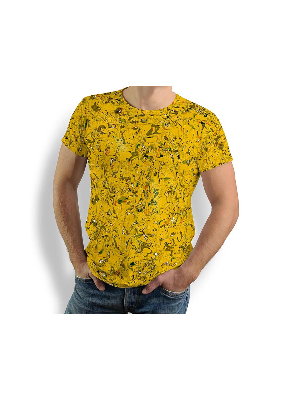 GRAVUR YELLOW - Herren T Shirt Rundhals - GERMENS GRAVUR YELLOW - Herren T Shirt Rundhals - GERMENS von GERMENS DE