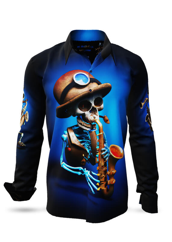Hemden Herren MR. DEATH PLAYS SAXOPHONE von GERMENS von GERMENS DE