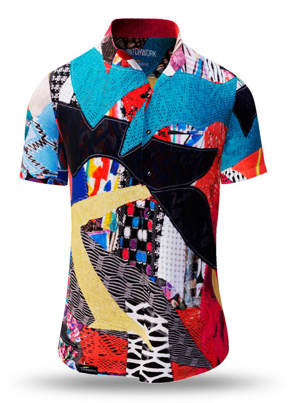 Herren Hemden Kurzarm PATCHWORK von GERMENS von GERMENS DE