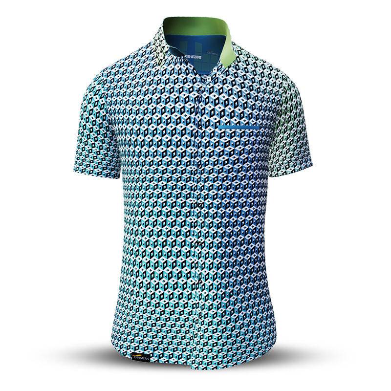 Kurzarm Hemd Herren Sommer CUBO AZUR von GERMENS von GERMENS DE