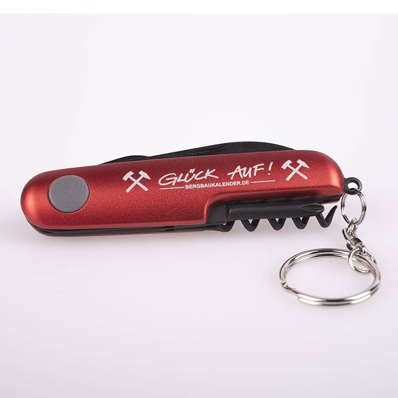 Multifunktionales rotes Taschenmesser - Glück Auf! - Bergbau Multifunktionales rotes Taschenmesser - Glück Auf! - Bergbau von GERMENS DE