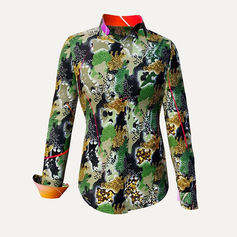 NO TERROR NO WAR - Bluse mit Tarnmuster - GERMENS NO TERROR NO WAR - Bluse mit Tarnmuster - GERMENS von GERMENS DE