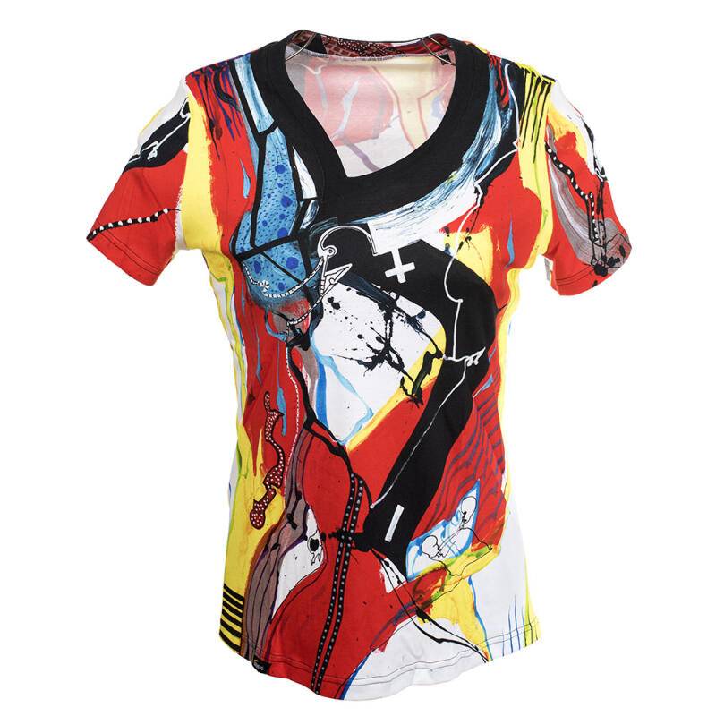 PLUSMINUS - Buntes Damen TShirt - GERMENS von GERMENS DE