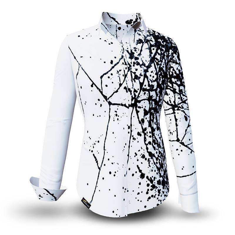 SCHWARMABWEICHLER WEISS - Schwarz weiße Bluse - GERMENS von GERMENS DE