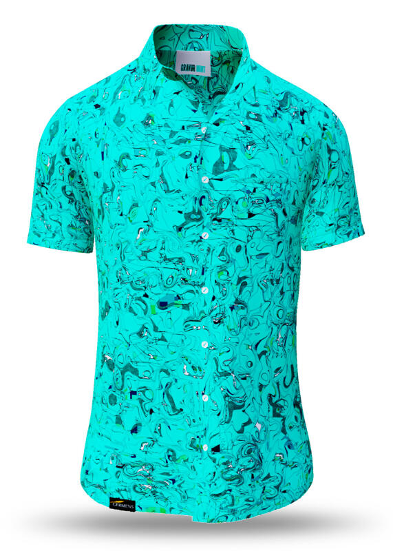 Sommerhemd Herren GRAVUR MINT von GERMENS von GERMENS DE