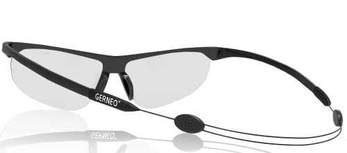 GERNEO® - DAS ORIGINAL – verstellbares Sportbrillenband – Brillenband & Brillenkordel fester Halt Anpassbares-Brillenbandand – Brillenzubehör (1x schwarz) von GERNEO