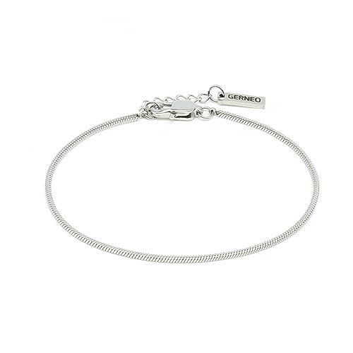 GERNEO® – Paros – Premium Armband in diversen Farben – aus Edelstahl (316L) Chirurgenstahl – Verstellbar 18cm + 2cm (Silber) – Unisex für Frauen & Männer von GERNEO